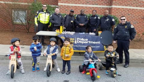 Families Host GTPD at First-Ever Adopt a Cop Event